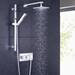 Hudson Reed Kubix Twin Concealed Thermostatic Shower Valve with Diverter & Outlet - A3067 profile small image view 2 