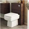 Hudson Reed Square Ceramic Back to Wall Pan includes Top Fix Seat - CPA001 profile small image view 2 