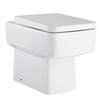 Hudson Reed Square Ceramic Back to Wall Pan includes Top Fix Seat - CPA001 profile small image view 1 