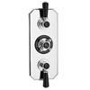 Hudson Reed Topaz Black Triple Concealed Thermostatic Shower Valve - BTSVT003 profile small image view 1 