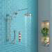 Hudson Reed Topaz Triple Concealed Thermostatic Shower Valve - TSVT003 profile small image view 2 