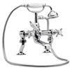 Nuie Luxury Beaumont 3/4 Inch Cranked Bath Shower Mixer - Chrome - I303X profile small image view 1 