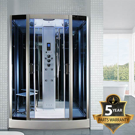 Insignia Steam Shower Cabin With Mirrored Backwalls Available Now