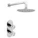 Arezzo Chrome Industrial Style Shower System with Concealed Valve + Head profile small image view 6 