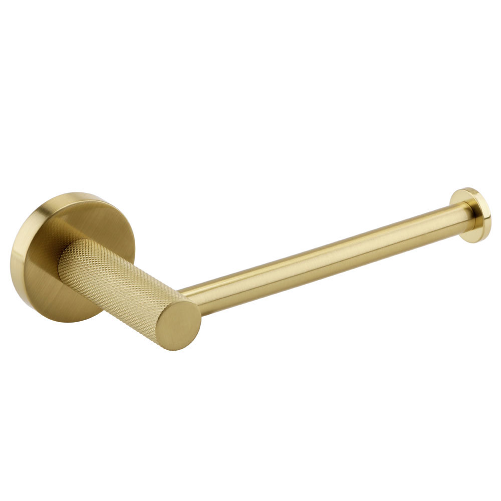 Brushed Brass Toilet Roll Holder Arezzo Victorian Plumbing