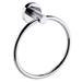 Arezzo Industrial Style Chrome Round Towel Ring profile small image view 3 