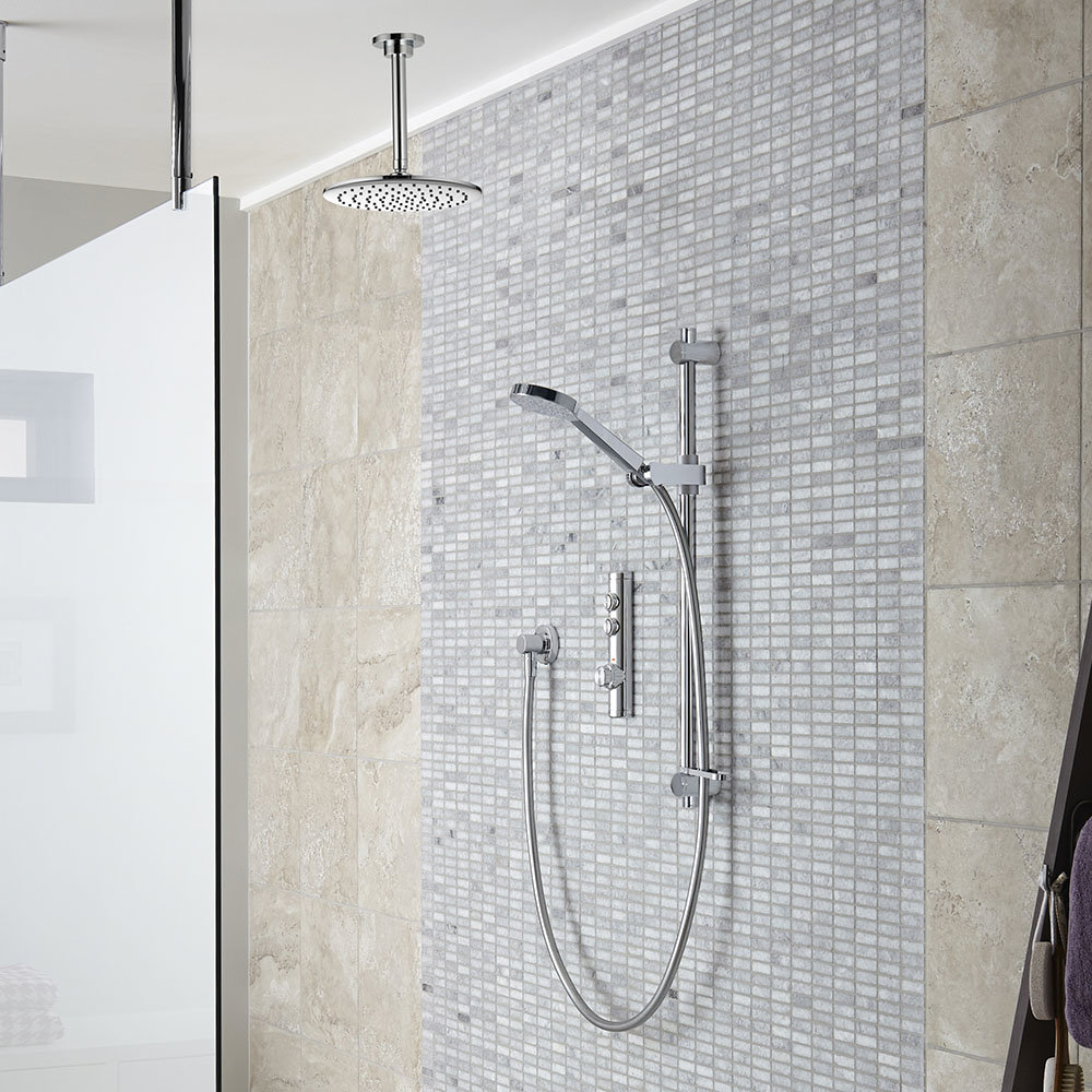 Aqualisa iSystem Smart Shower Concealed with Adjustable and Ceiling Fixed Heads