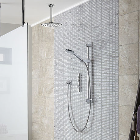 Aqualisa iSystem Smart Shower Concealed with Adjustable and Ceiling Fixed Heads