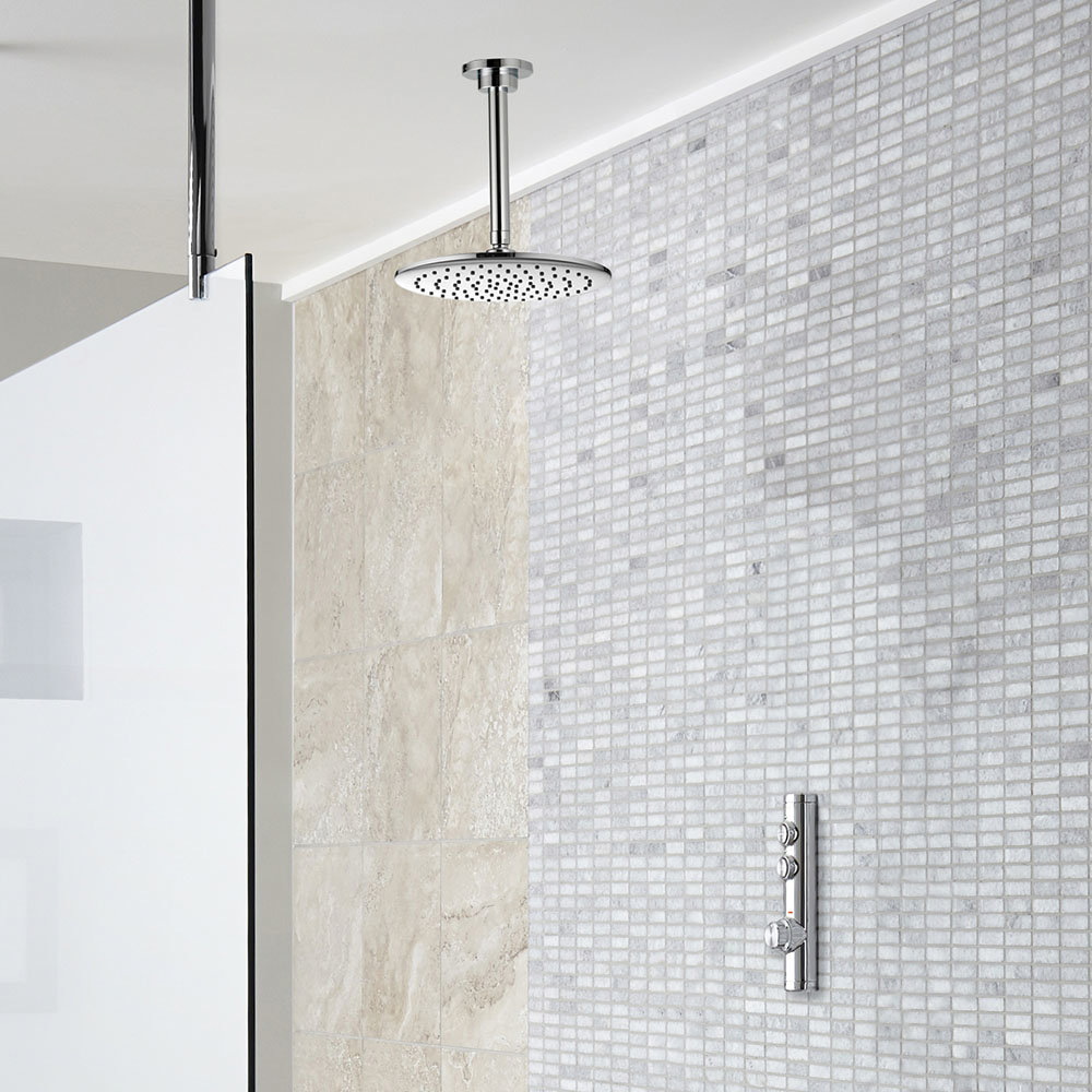 Aqualisa iSystem Smart Shower Concealed with Ceiling Fixed Head