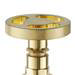 Arezzo Brushed Brass Industrial Style Angled Radiator Valves profile small image view 4 