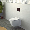 Ideal Standard Strada II AquaBlade Toilet + Concealed WC Cistern with Wall Hung Frame (Black Flush Plate) profile small image view 1 