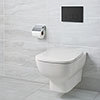 Ideal Standard Studio Echo Toilet + Concealed WC Cistern with Wall Hung Frame (Black Flush Plate) profile small image view 1 