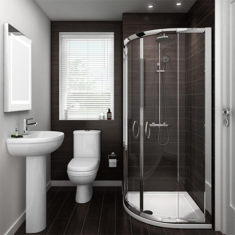 Ivo En Suite Bathroom Suite Set - 2 Sizes Available