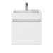 Milan Juno Gloss White Cloakroom Suite profile small image view 2 