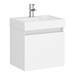 Milan Juno Gloss White Cloakroom Suite profile small image view 5 