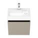 Milan Juno 500 x 360mm Stone Grey Wall Hung Vanity Unit profile small image view 4 