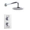 Nuie - Series F II Twin Concealed Thermostatic Shower Valve with Round Shower Head profile small image view 1 