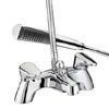Bristan - Jute Pilllar Bath Shower Mixer - Chrome - JU-PBSM-C profile small image view 1 