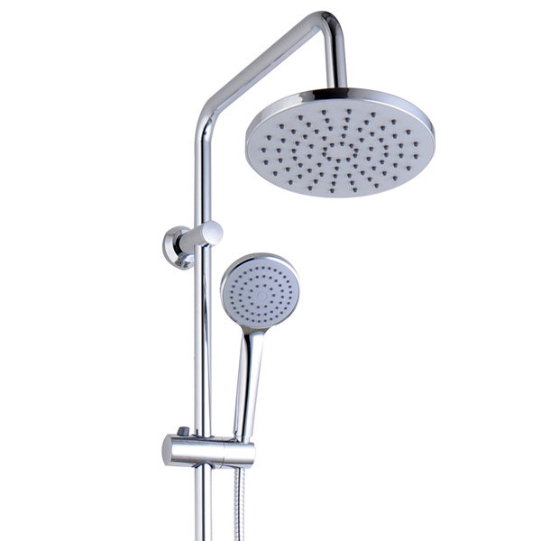 Juno Round Thermostatic Bar Shower Valve & Riser Kit At Victorian 