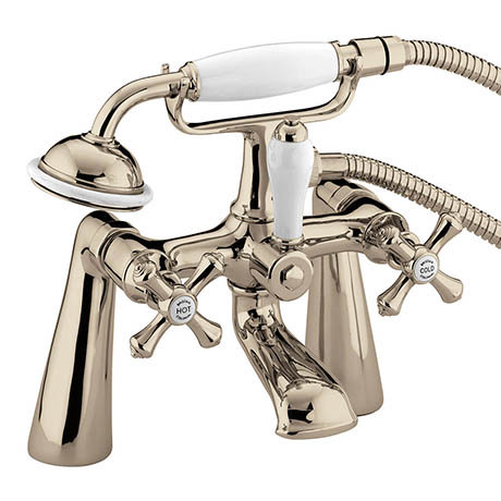 Bristan - Colonial Bath Shower Mixer - Gold Plated - K-BSM-G