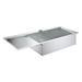 Grohe K1000 1.0 Bowl Stainless Steel Kitchen Sink profile small image view 4 