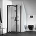 Ideal Standard Silk Black Connect 2 Pivot Shower Door profile small image view 2 