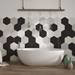 Kai Black Hexagon Wall and Floor Tiles - 258 x 290mm  Feature Small Image