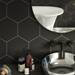 Kai Black Hexagon Wall and Floor Tiles - 258 x 290mm  Standard Small Image