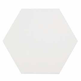Kai White Hexagon Wall and Floor Tiles - 258 x 290mm