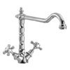 Nuie Traditional French Classic Sink Mixer - Chrome - KB305 profile small image view 1 