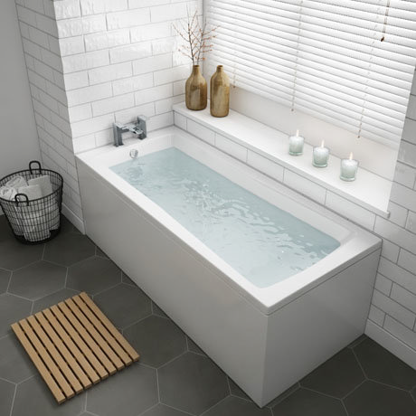 Kent Single Ended Bath + Panels | Victorian Plumbing UK