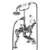 Burlington Kensington - Angled Deck Mounted Bath/Shower Mixer - KE19 profile small image view 1 