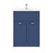 Keswick Blue 620mm Traditional Floorstanding Vanity Unit profile small image view 4 
