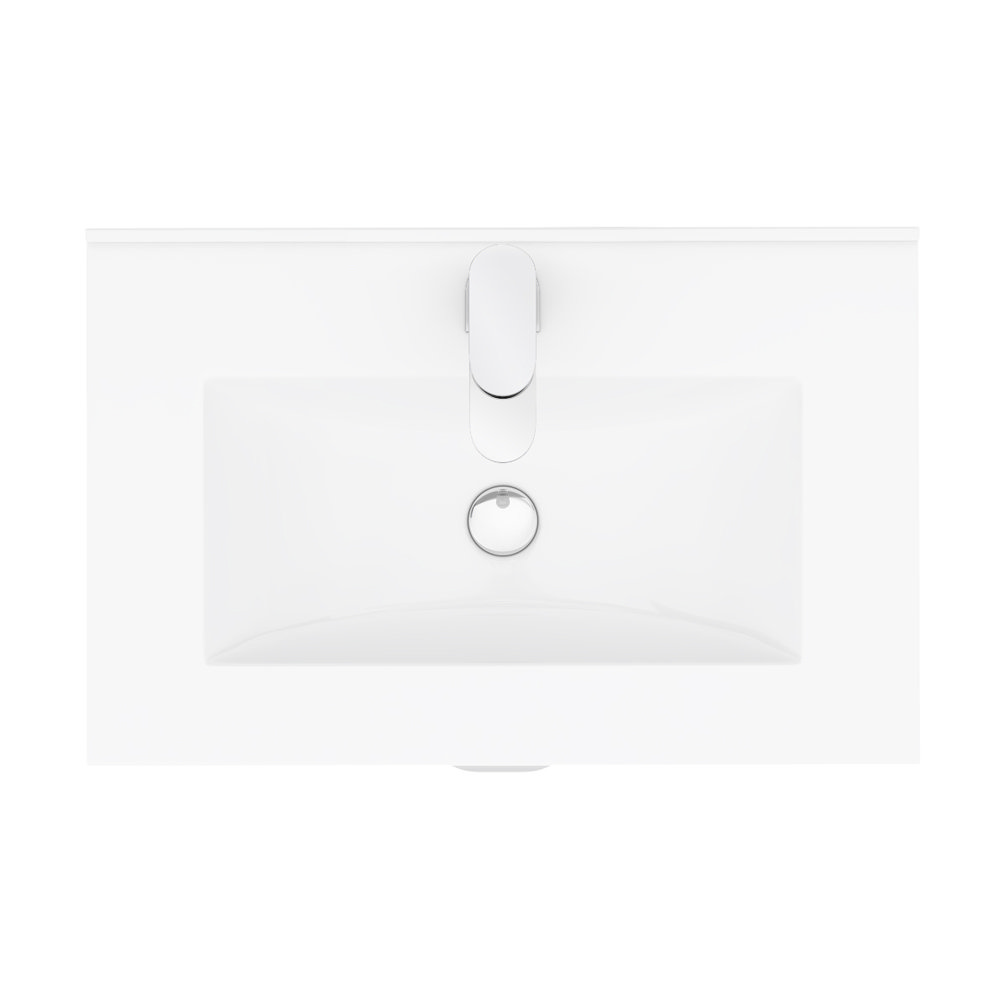 Keswick Blue 620mm Traditional Wall Hung 2 Drawer Vanity Unit Victorian Plumbing UK