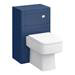 Keswick Blue Wall Hung 2-Drawer Vanity Unit + Toilet Package profile small image view 4 