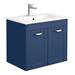 Keswick Blue Wall Hung 2-Door Vanity Unit + Toilet Package profile small image view 2 