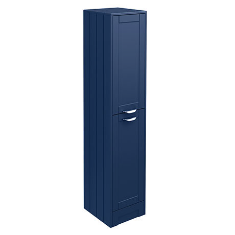 Keswick Blue 1400mm Traditional Floorstanding Tall Storage Unit