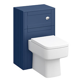 Keswick Blue 500mm Traditional Toilet Unit with Concealed Cistern