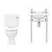 Keswick 4-Piece Traditional Cloakroom Suite - 2 Tap Hole profile small image view 5 