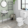 Keswick 4-Piece Traditional Cloakroom Suite - 2 Tap Hole profile small image view 1 