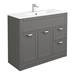 Keswick Grey 1015mm Sink Vanity Unit, Tall Boy + Toilet Package profile small image view 2 