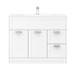 Keswick White 1015mm Traditional Floorstanding Vanity Unit profile small image view 4 
