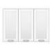 Keswick White 900mm Traditional Wall Hung 3 Door Mirror Cabinet profile small image view 3 