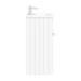 Keswick White 620mm Traditional Floorstanding Vanity Unit profile small image view 5 