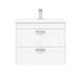 Keswick White 620mm Traditional Wall Hung 2 Drawer Vanity Unit profile small image view 4 