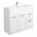 Keswick White 1015mm Sink Vanity Unit, Tall Boy + Toilet Package profile small image view 2 