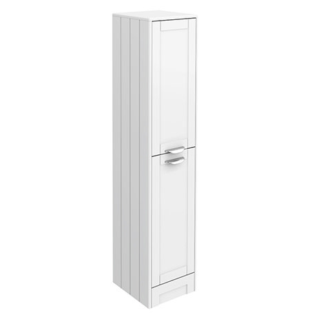 Keswick White 1400mm Traditional Floorstanding Tall Storage Unit Victorian Plumbing Uk Keswick White 1400mm Traditional, Bathroom Storage Cabinets Floor Standing Tall Unit