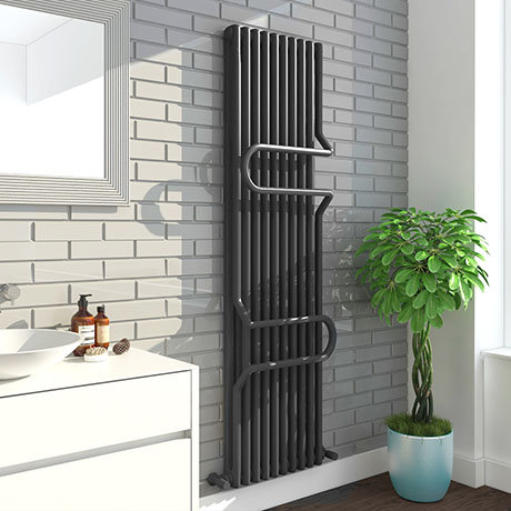 Keswick 1800 x 460 Cast Iron Style Traditional 2 Column Anthracite ...
