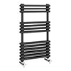 Keswick 500 x 832 Cast Iron Style Traditional Anthracite Towel Rail profile small image view 1 