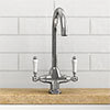 Dual-Lever Traditional Kitchen Tap profile small image view 1 
